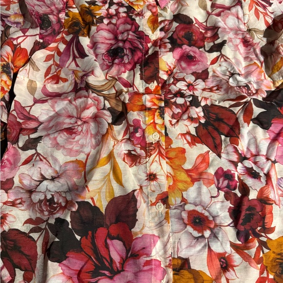 Brand new with tags Express Floral Portofino half Sleeve Shirt - Picture 4 of 5